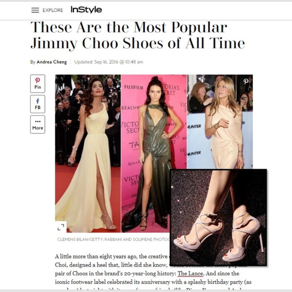 NIB Jimmy Choo Lance Ballet Pink Glitter - Picture 2 of 8